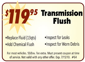 Transmission Flush - $119.95